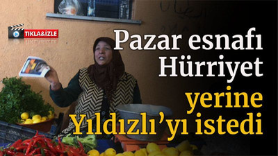 Pazar esnafı Hürriyet yerine Yıldızlı’yı istedi